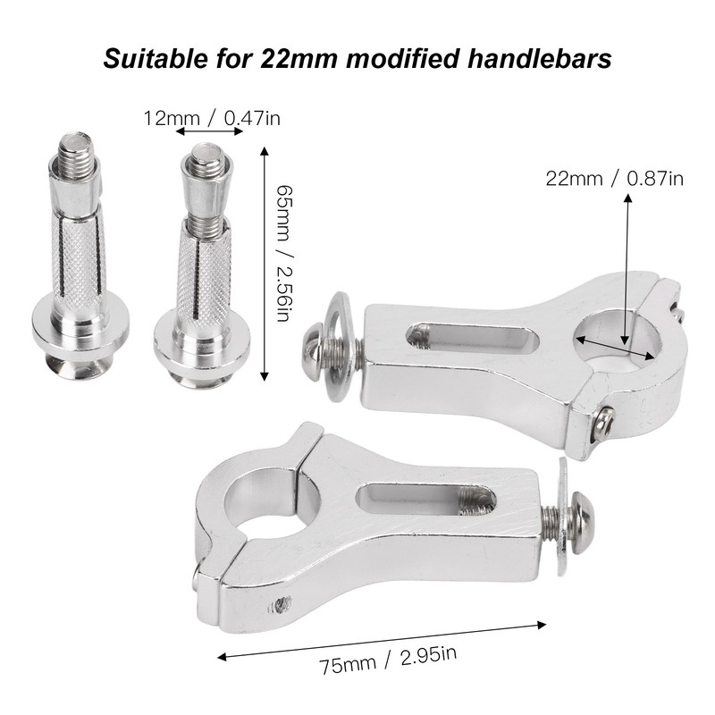Handguard Clamp Metal Universal Motorcycle Hand Guard Mount Kit Motorbike