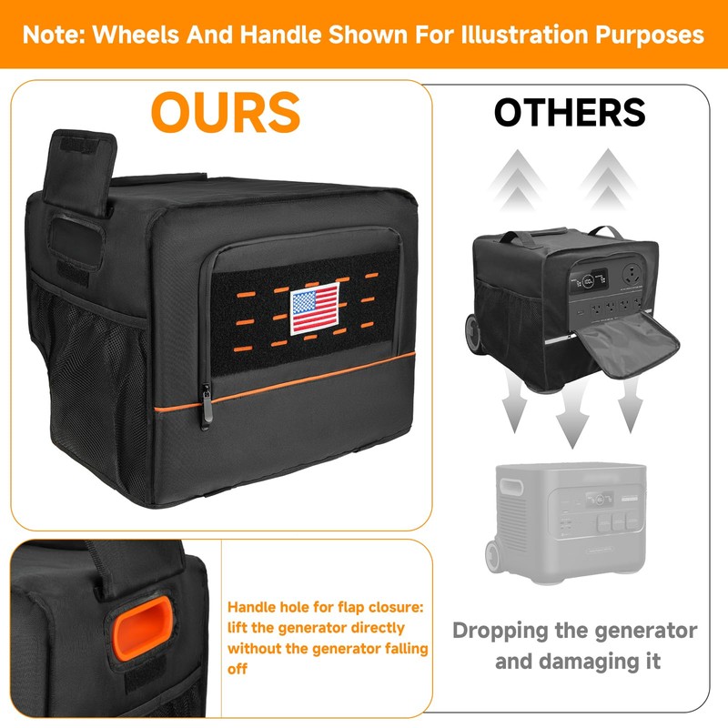 Upgraded Generator Dust Cover Compatible with Jackery Solar Generator 2000