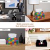 2 Pack Tissue Box Cover Holder, Puzzle Pieces Rectangle Leather