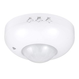 Motion Sensor 360 Degree Ceiling, Akozon Ceiling Mount Motion Sensor, Infrared Motion Sensor, Activity Sensor, 360° Working Field, IP20 Waterproof, 6 m PIR LED Ceiling Light Sensor (White)