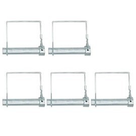 5Pcs Carbon Steel Wire Lock Pin,Sliver Shaft Locking Pin,Square Pto Pin ,Heavy Duty Safety Coupler Shaft Locking Pin for Farm 10mm*60mm