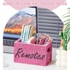 MotiMind Bling Rhinestone Remote Control Holder Crushed Diamond 2 Compartment