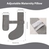 Elehealthy Pregnancy Pillow Maternity Pillow for Side Sleeping Soft Pregnancy
