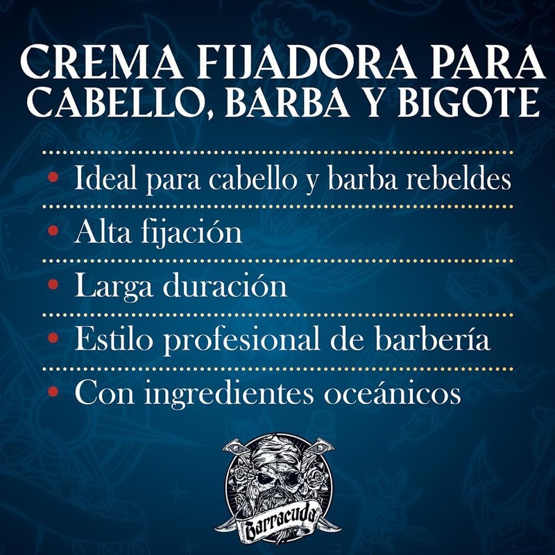 Barracuda Crema Fijadora Hold Cream Original 150g