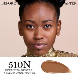 Lancôme Teint Idole Ultra Wear Care & Glow Serum Foundation with SPF - Medium Buildable Coverage & Natural Glow Finish - Up To 24H Wear - 510N