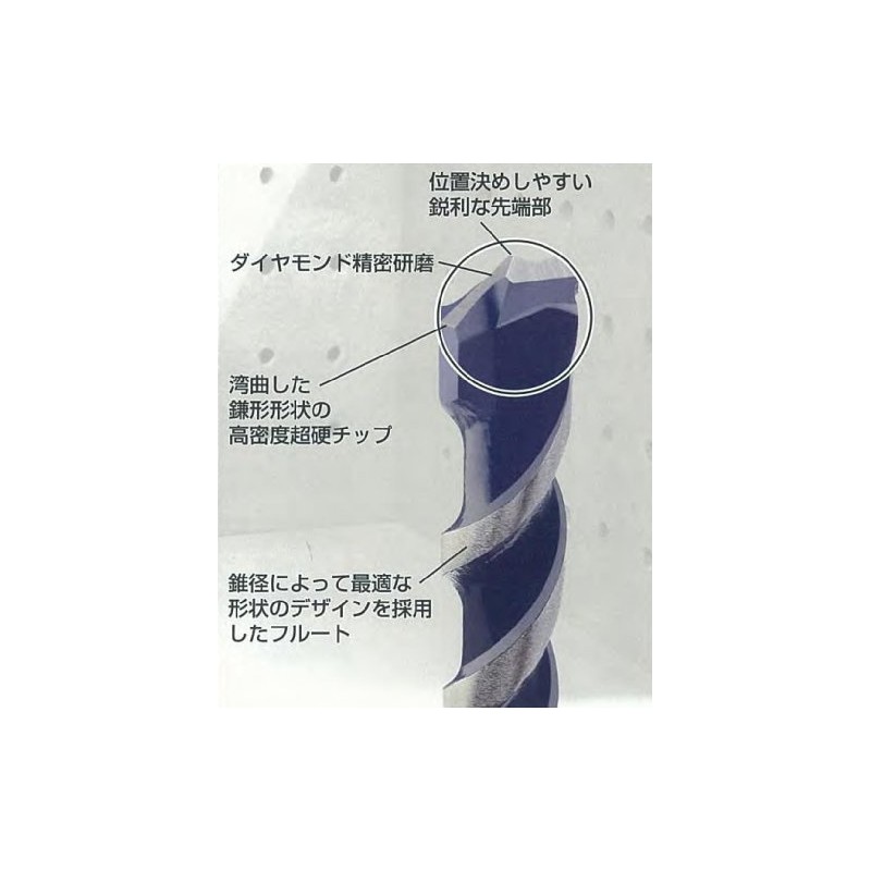 Bosch SIN072100 Vibration Drill Bit, Round Shaft, 0.3 inch (7.2