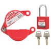 TOKCKYBL Gate Valve Lockout with Safety Padlock, Hose Bib Lock