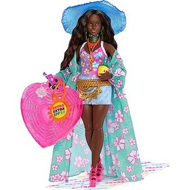 Barbie, Set de Juego, Colección Extra Fly, Muñeca Look de Playa, Juguetes para Niñas, Edad 3 Años en Adelante                                         