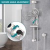 LOCALAND Hand Shower with Slide Bar, High Pressure 10 Setting