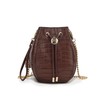 MKF Collection Women's Shoulder Bag, Croco Vegan Leather Crossbody Bag