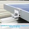 EATHEATY 28 Pack Solar Panel Mid Clamps for 35-50mm Solar