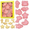Ocean Creature Cookie Cutters with Cookie Stamps 8 Pcs Sea