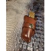 Custom Leather Knife Sheath for Buck 110 Knife, Folding Pocket