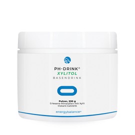 EnergyBalance pH drink - Powder Xylitol Base Drink - Basic Nutrition, Acid-Alkaline Household - Vegan, No Additives - Quality from Switzerland - 330 g