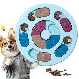 TRIGRAND Dog Puzzle Toys, Interactive Toy for Puppy IQ Stimulation & Anxiety Relief,Dog Enrichment Toy to Extended Eating Time,Washable,dog puzzle feeder for Puppy &Cats,Blue