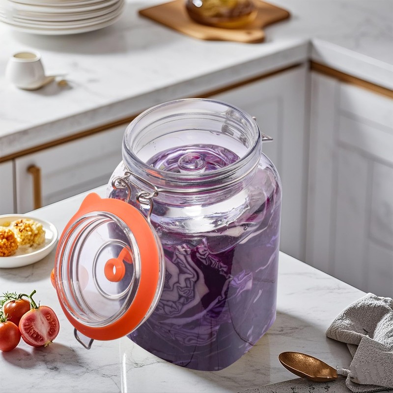 Galssmagic Fermentation Kit,1.5 Liter Fermentation Jar with Fermenting Weights and