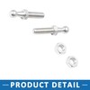 A ABSOPRO Gas Strut Ball Stud 10mm M8x25mm Silver Tone