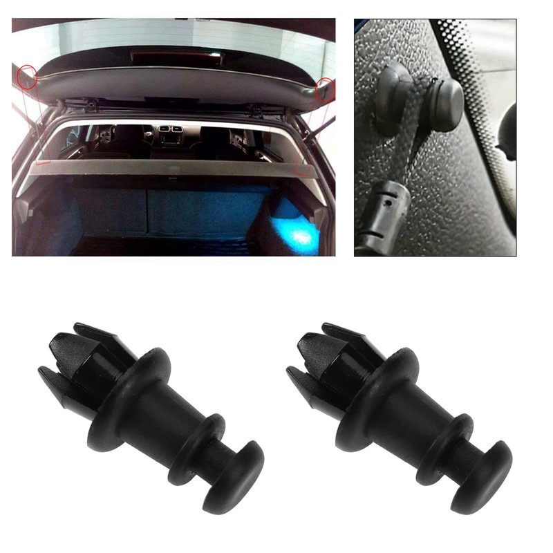 EMSea 4PCS Car Boot Parcel Shelf Clips Pins 1M6867574A Compatible