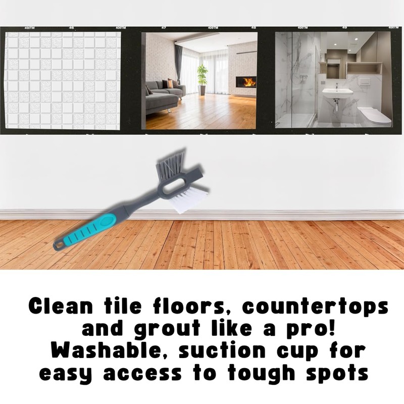 Invero 2 In 1 Tile & Grout Cleaning Brush Ideal