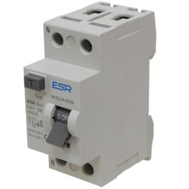 63A 30mA RCD Circuit Breaker, Type-A, 2 Pole, 230V, DIN Rail Mount, 63 Amp Residual Current Device Trip