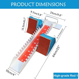 Supvision 25in High-Level Starting Blocks Aircraft Grade Aluminum Running Track Blocks Waterproof and Rustproof 6 Angle Adjustable Pedals for Track & Field Competition