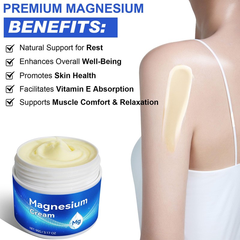 FUBAOLIN Magnesium Cream - Magnesium Lotion, Topical Magnesium Butter Balm