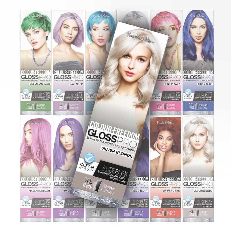 Colour-Freedom Gloss Pro 150ml Silver Blonde Semi-Permanent Hair Colour -