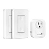 DEWENWILS Wireless Remote Wall Switch and Outlet, No Wiring, On