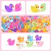 Pack of 200 Luminous Mini Resin Ducks - Colourful Miniature
