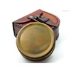 KHUMYAYAD Antique Brass Pocket Compass Handcrafted Full Functional with Leather