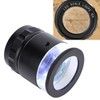 10X Loupe Measuring Magnifier 6LED Illuminated Jewelry Magnifying Glass USB