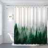 Ohok Bathroom Shower Curtain 180 x 180 cm, Waterproof Forest