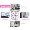 VAIVUSTO Pink Butterfly Laundry Basket,Waterproof Collapsible Canvas Large Clothes Basket,Laundry