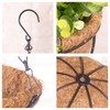 EIMQUVW 4 Pack Hanging Planter Basket Outdoor Large Hanging Flower