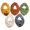 Pippi Unisex Baby Bandana Bib Solid Neckerchief, Colourful