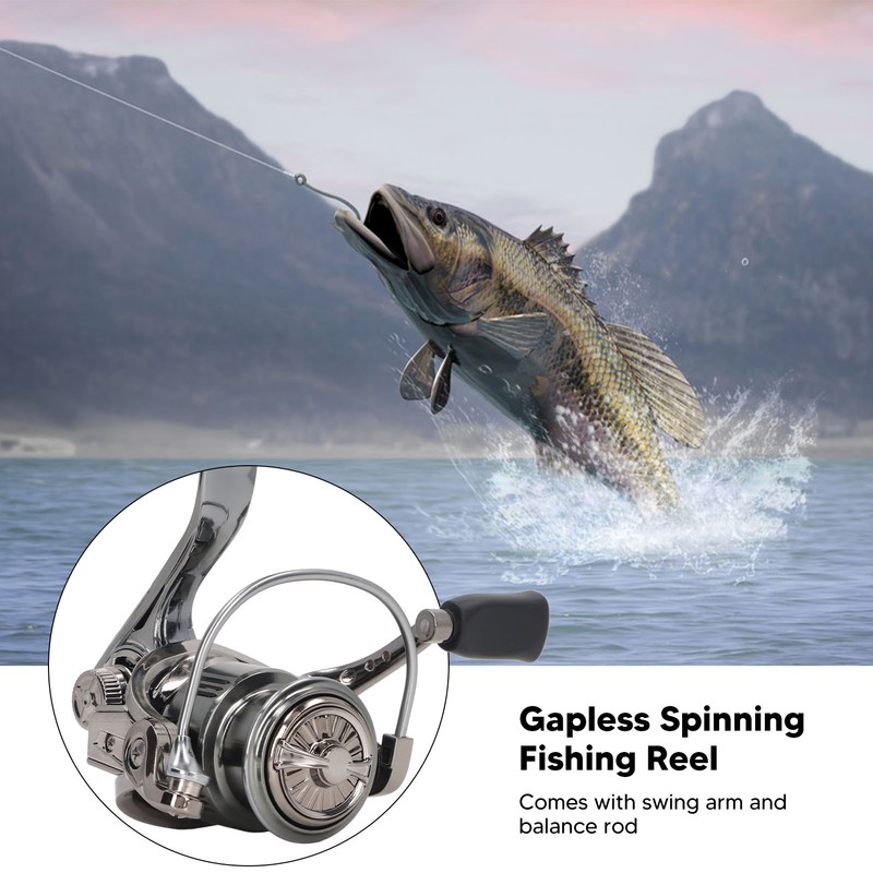 Spinning Fishing Reel Swing Arm Set Smoother Powerful 13+1 Bearing