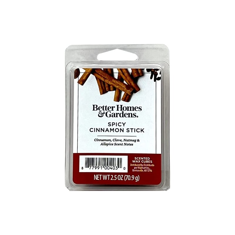 Better Homes and Gardens Spicy Cinnamon Stick Scented Wax Cubes