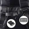 6 Pack 2 Inch Flat Dual Adjustable Plastic Side Release