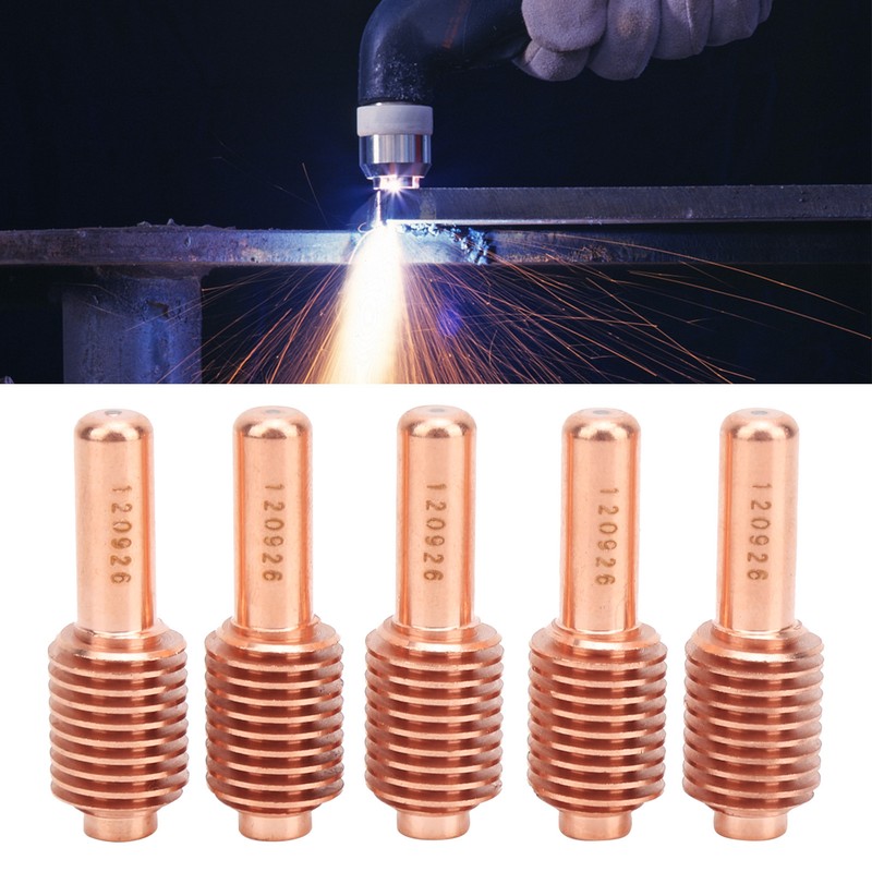 5Pcs Plasma Cutter Nozzle Cutting Consumable Tip Electrode Replacement Parts