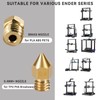32 Pcs 3D Printer Nozzle Kit with MK8 Brass Nozzles