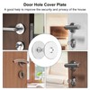 sourcing map Door Hole Cover Plate, 1-1/6" Dia Deadbolt Cover