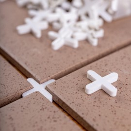 Tile Spacers for Grouting, 1000 Pieces, 3mm Thickness, White, Plastic, Grout Cross for Even Spacing, Tile Spacers, Tile Spacers, Tile Cross, Plastic Crosses Tile