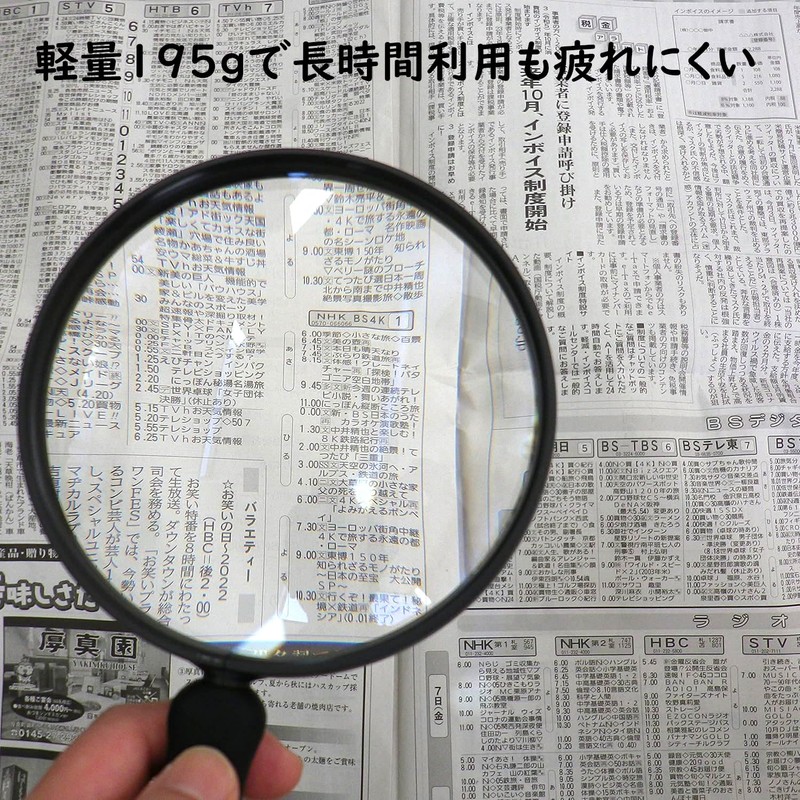 Megan Magnifier, Handheld Ultra Big Magnifier, Large, Easy to View,