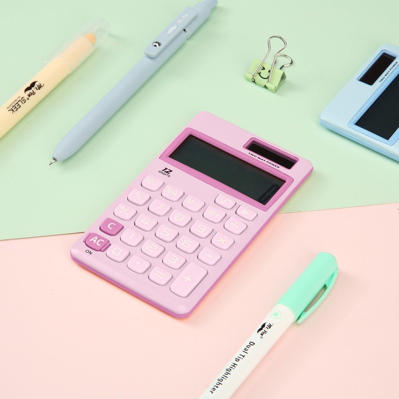Mr. Pen- Standard Function Calculator, 12Digits, Small Calculator, Purple Small