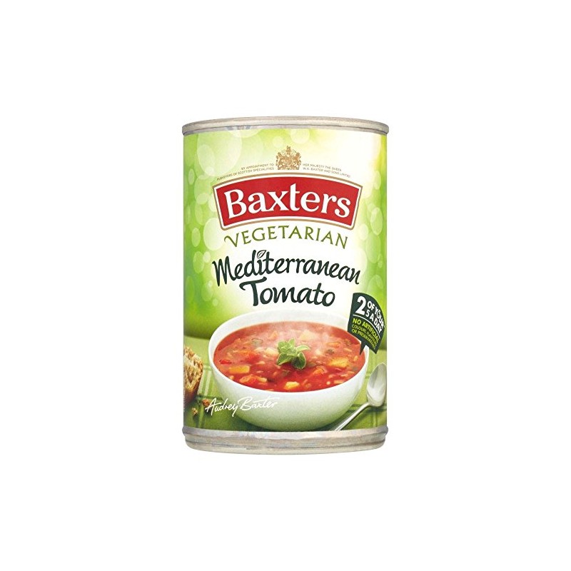 Baxters Vegetarian Mediterranean Tomato Soup (400g) - Pack of 2