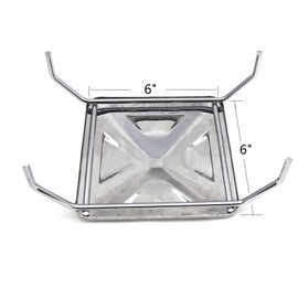 Hongso 6 Inches Stainless Steel Heat Plates, Heat Shield, Heat Tent, Burner Cover, Flavorizer Bar Replacement Parts for Select Charbroil 4638213, 4638222, Thermos Gas Grill Models, SPB261 (3-Pack)