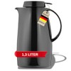 Helios Servitherm Plastic Vacuum Jug, Black, 1.3 Litre