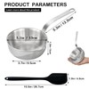 Bigwinyep Mini Egg Pan, 304 Stainless Steel Omelet Pan, 5.1Inch
