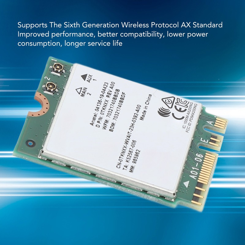 Network Card 1650X AX200 M.2 WiFi6 2.4G 5G Dual Band