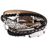 Excellanc 1900180 Women's Watch Faux Leather Metal Wrap Bracelet Press